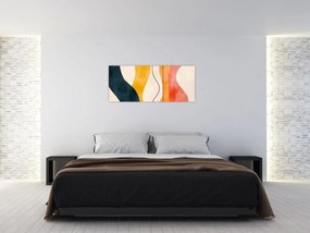 Obraz - Minimalistická farebná ilustrácia II. (120x50 cm)