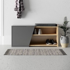 Topánkovník Houseland FIONA dub zafírový/antracit