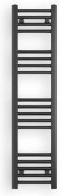 Erga Puerto, vykurovacie teleso 1200x300 mm, 412W, čierna matná, ERG-LAV-GRZE-BK-30120