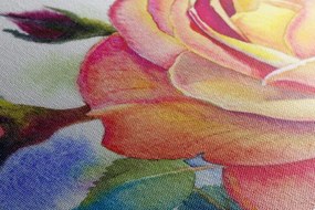 Obraz ruže v ružových odtieňoch Varianta: 120x80