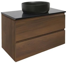 Kúpeľňová skrinka s krycou doskou SAT B-Way 79x50x45 cm orech mat BWAY280NUTZ, 1 ks