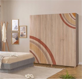 Šatníková skriňa London 978 (dub sonoma)