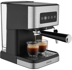Sencor - pákový espresso kávovar 1050W/230V čierny/matný chróm