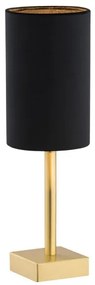 Argon 8031 - Stolná lampa ABRUZZO 1xE14/7W/230V mosadz/čierna