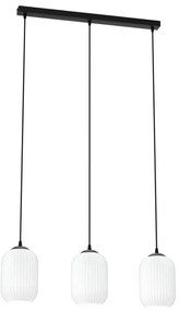 Luster na lanku VERDI 3xE27/15W/230V čierna/biela