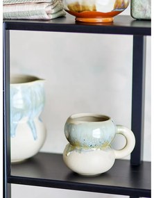 Modré/krémové hrnčeky v súprave 4 ks z kameniny 400 ml Luna – Bloomingville