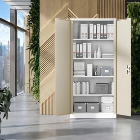 Skrinka na dokumenty biela/zlatý dub: Eco Design JAN H