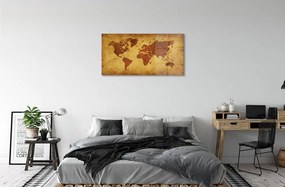 Obraz plexi Starý hnedý mapa 100x50 cm