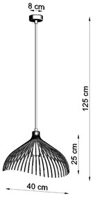 UMB Závesné svetlo, čierna SL.0665 - Sollux
