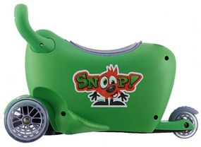 Detské odrážadlo s vodiacou tyčou Snoop 3v1 Milly Mally green