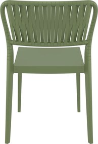 PORTOFINO záhradná stolička s podrúčkami olive green