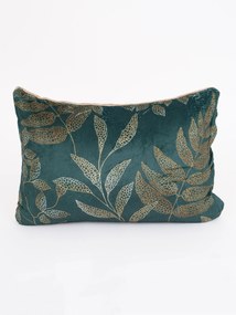 Obliečka na vankúš mikroplyš Digital 50 × 70 cm - Gabriela tmavo zelená