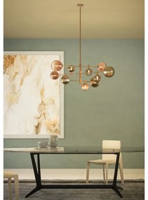 Redo 01-2781 - Luster na tyči ROY 10xG9/10W/230V