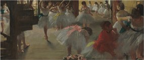 Obraz - Edgar Degas, The Dance Class, reprodukcia (120x50 cm)