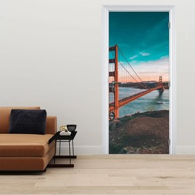 Fototapeta na dvere - Golden Gate (95x205cm)