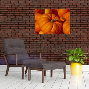 Sklenený obraz - Veľké tekvice (70x50 cm)