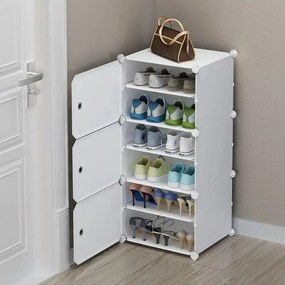Hogler 3406 Variabilný regálový systém 6 políc 96 x 44 x 32 cm, biely