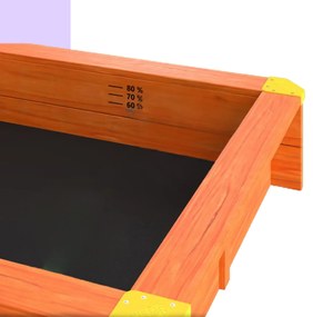 Spielwerk Pieskovisko s verandou MERLE, 130x130x143cm, hnedá/šedá
