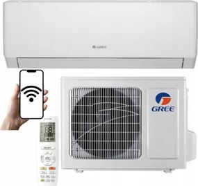 Nástenný klimatizátor Gree Pular Wifi 2,5 kW 30 m2 Výkonná Domáca Klimatizácia