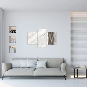 Obraz - Mramor so striebornými linkami (90x60 cm)
