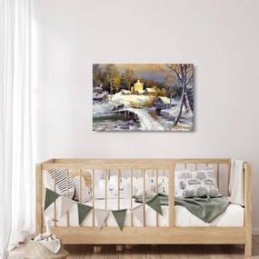 Obraz - Zimné mestečko (90x60 cm)