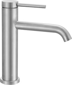 Rea Clif, umývadlová batéria h-205, brúsená oceľ, REA-B5324