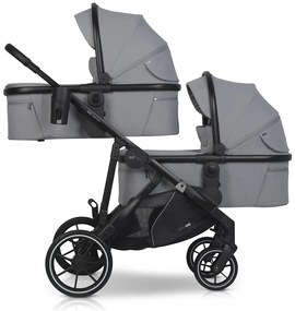 Súrodenecký kočík EasyGo Duoflex Cloudy Gray