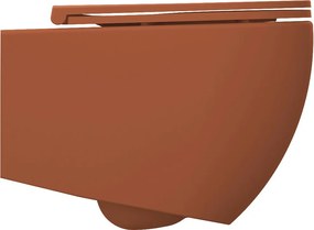 Isvea Isvea, INFINITY závesná WC misa, Rimless, 36,5x53cm, terracotta, 10NF02005-2U