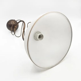 Luster na tyči COBRA 1xE27/60W/230V priemer 30 cm bronz/patina