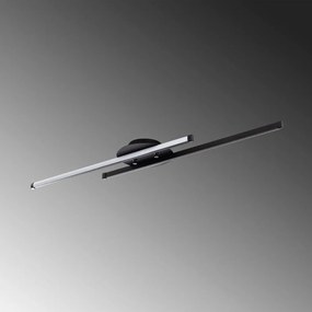 Čierne LED stropné svietidlo 10x86 cm Umut – Opviq lights