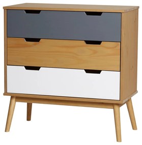 Komoda z masívneho borovicového dreva Marckeric Cusco, šírka 80 cm