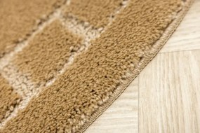 Kúpeľňový koberček Ocean béžový ovál