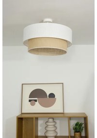 Prisadený luster BORHO 1xE27/60W/230V biela/juta