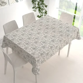 Biante Dekoračný obdĺžnikový obrus Leona LN-014 Popínavé kvety na režnom 80x120 cm