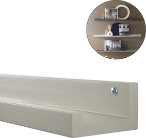 Nástenná polica na obrazy FOTOPLANK 120 cm, béžová