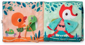 Lilliputiens - textilná knižka - Učíme sa obliekať - psík Jules