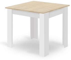 Dekorstudio Jedálenský stôl SCANDI 80x80cm - Dub sonoma + biely
