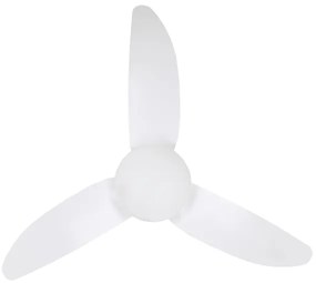 Brilagi - LED stmievateľný stropný ventilátor LED/30W/230V 3000-6500K biely + DO