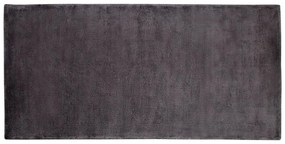 Viskózový koberec 80 x 150 cm tmavosivý GESI II Beliani
