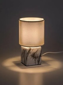 Rabalux 74069 stolná lampa Nalisa, hranatá, biela