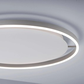 Stropné LED svetlo Ritus, Ø 58,5cm, hliník
