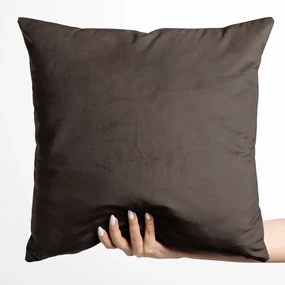 Biante Zamatová obliečka na vankúš Velvet Prémium SVP-016 Tmavo hnedá 40 x 60 cm