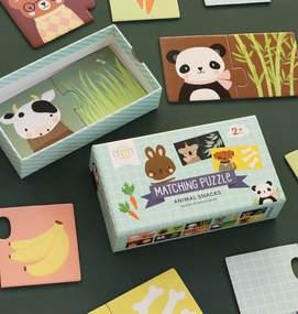 A Little Lovely Company - priradzovacie puzzle - pochúťky pre zvieratká