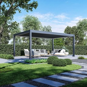 Luxusná ELEKTRICKÁ bioklimatická pergola PRESTIGE 6x4 m, hliník - voľne stojaca