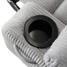 Masážne polohovateľné kreslo ARIEN sivý menšester - vintino.sk