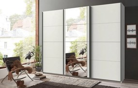 Šatníková skriňa Bern, šírka 270 cm/výška 208 cm, biela