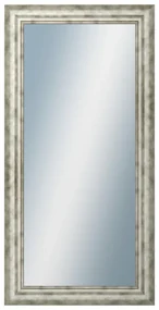 DANTIK - Zrkadlo v rámu, rozmer s rámom 50x100 cm z lišty TRITON široký strieborný (2950)