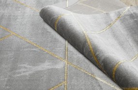 Koberec EMERALD exkluzívny 1012 glamour, styl geometrický, marmur sivý / zlatý