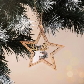 Vianočná dekorácia KL-21X12 hnedá (2 ks)