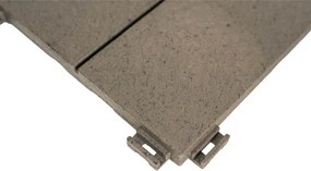 Multy Home Gumová dlaždica STONE MOSAIC 30 x 30 cm, hnedý dub